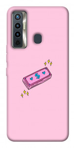 Чехол Simple pink money для TECNO Camon 17