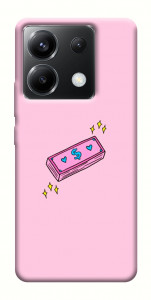 Чехол Simple pink money для Xiaomi Poco X6