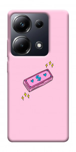 Чехол Simple pink money для Xiaomi Poco M6