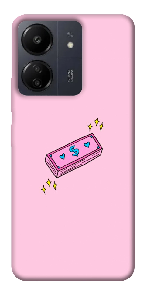 Чехол Simple pink money для Xiaomi Poco C65