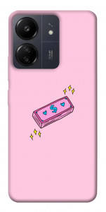 Чехол Simple pink money для Xiaomi Poco C65