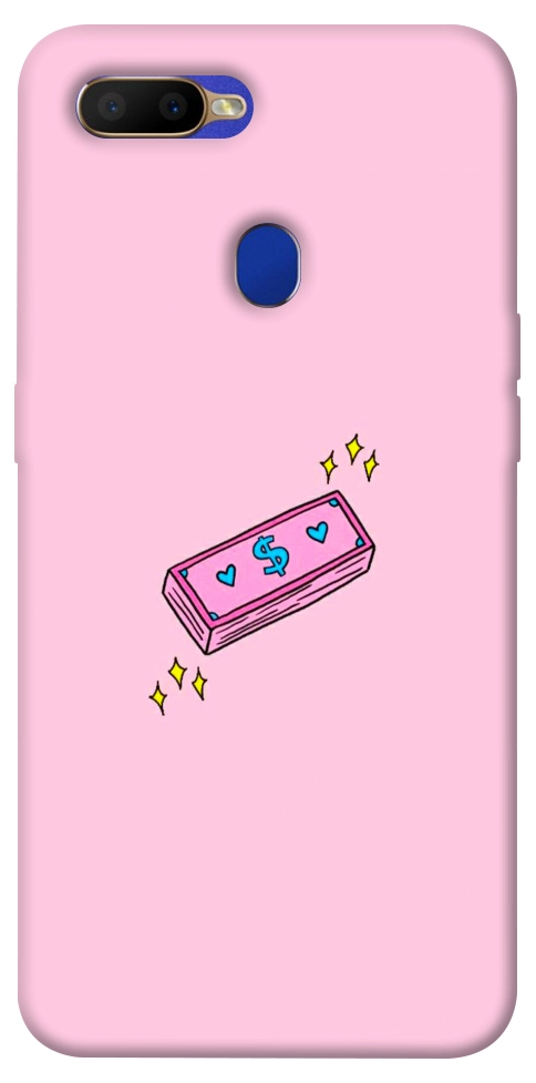 Чехол Simple pink money для Oppo A7