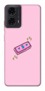 Чехол Simple pink money для Motorola Moto G24