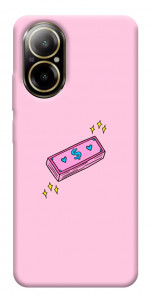 Чехол Simple pink money для Realme C67 4G