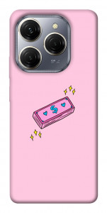 Чехол Simple pink money для TECNO Spark 20 Pro