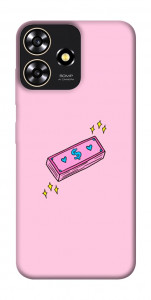 Чохол Simple pink money для ZTE Blade A73 4G