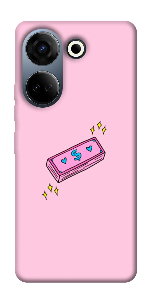 Чехол Simple pink money для TECNO Camon 20 Pro (CK7n)