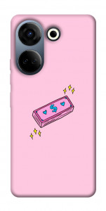 Чехол Simple pink money для TECNO Camon 20 Pro (CK7n)