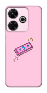 Чехол Simple pink money для Xiaomi Redmi 13 4G