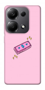 Чехол Simple pink money для Xiaomi Redmi Note 13 Pro 5G