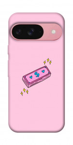 Чехол Simple pink money для Google Pixel 9