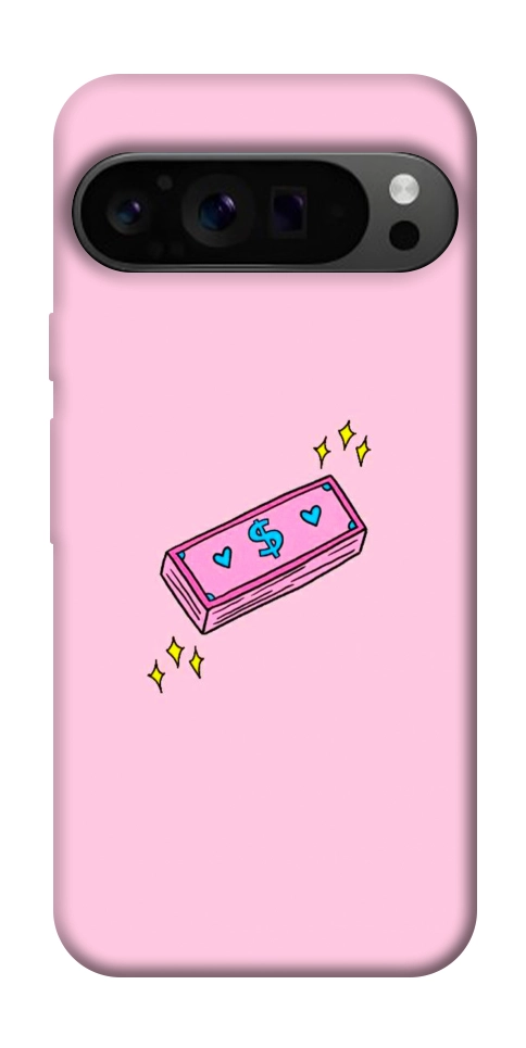 Чехол Simple pink money для Google Pixel 9 Pro