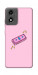 Чехол Simple pink money для Motorola Moto E14