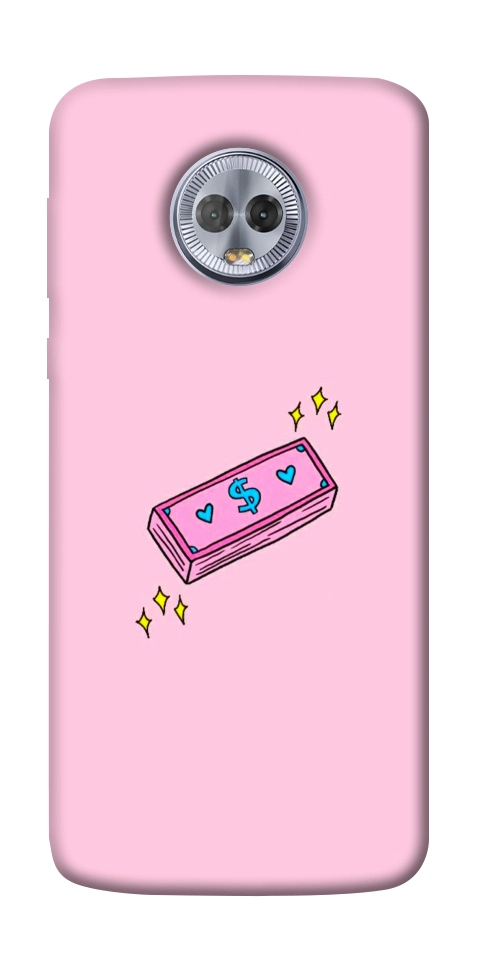 Чохол Simple pink money для Motorola Moto G6 Plus