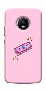 Чохол Simple pink money для Motorola Moto G5S