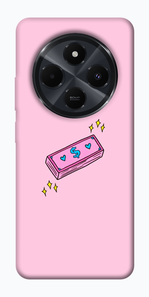 Чохол Simple pink money для Xiaomi Redmi 14C