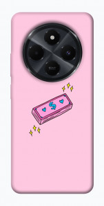 Чехол Simple pink money для Xiaomi Redmi 14C