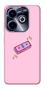 Чохол Simple pink money для TECNO Spark 20