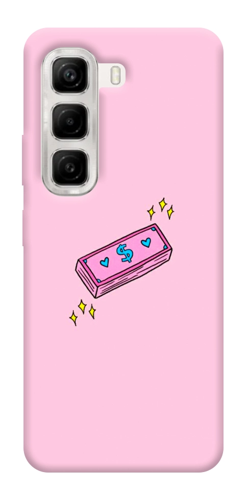 Чехол Simple pink money для Infinix Hot 50 4G