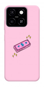 Чехол Simple pink money для ZTE Blade A55 4G