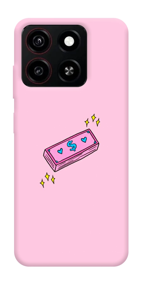 Чехол Simple pink money для ZTE Blade A35 4G