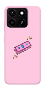 Чехол Simple pink money для ZTE Blade A35 4G