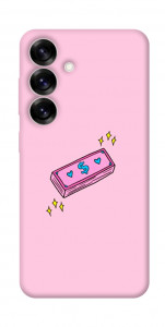 Чехол Simple pink money для Galaxy S25