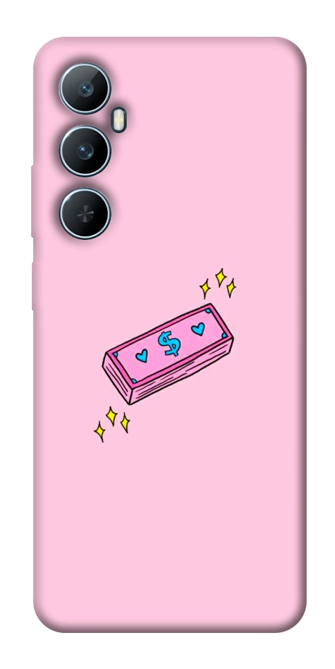 Чехол Simple pink money для Realme C65 4G