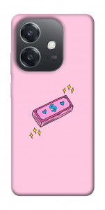 Чехол Simple pink money для Oppo А3х 4G