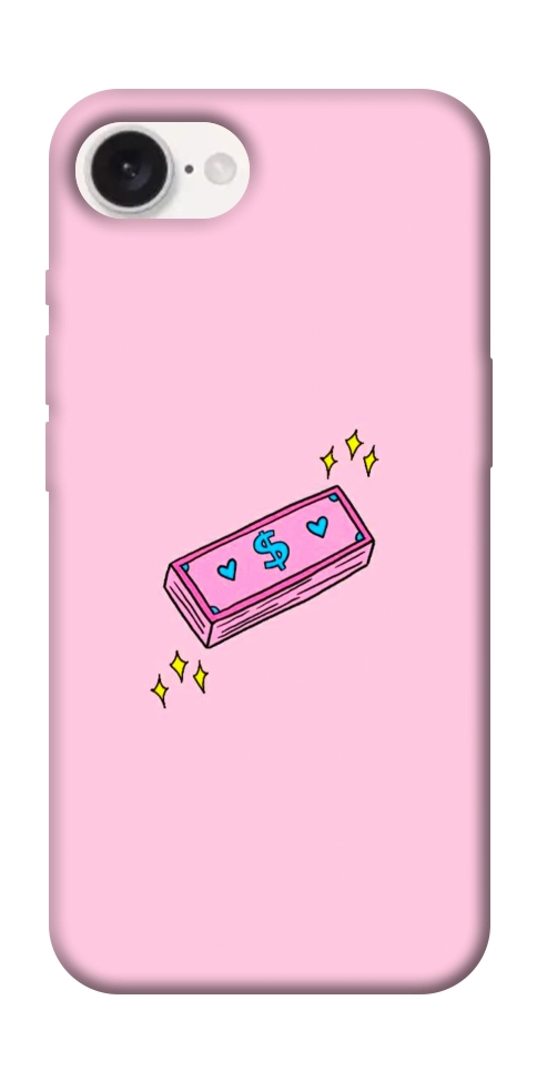 Чохол Simple pink money для iPhone 16e