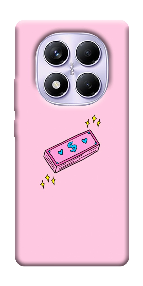 Чехол Simple pink money для Xiaomi Redmi Note 14 Pro 4G