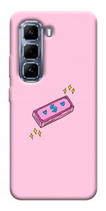 Чехол Simple pink money для Infinix Hot 50 Pro