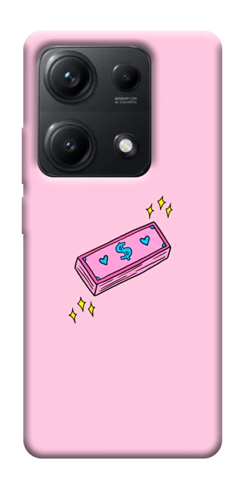 Чехол Simple pink money для Xiaomi Redmi Note 14S