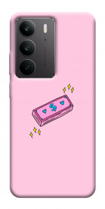 Чехол Simple pink money для Realme C75