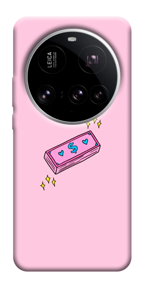 Чехол Simple pink money для Xiaomi 15 Ultra