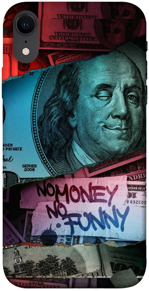 Чохол No money no funny для iPhone XR