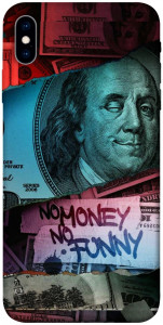 Чехол No money no funny для iPhone X