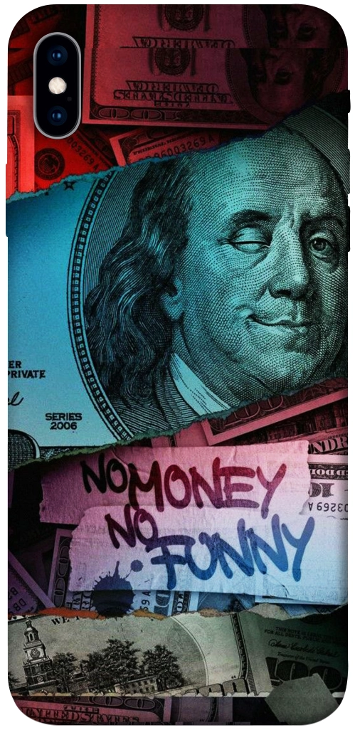Чехол No money no funny для iPhone XS Max