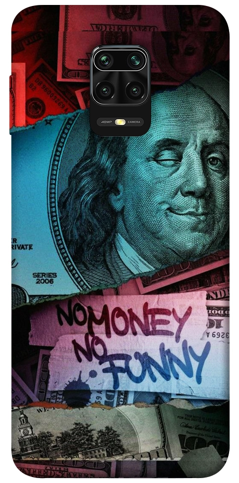 Чехол No money no funny для Xiaomi Redmi Note 9 Pro
