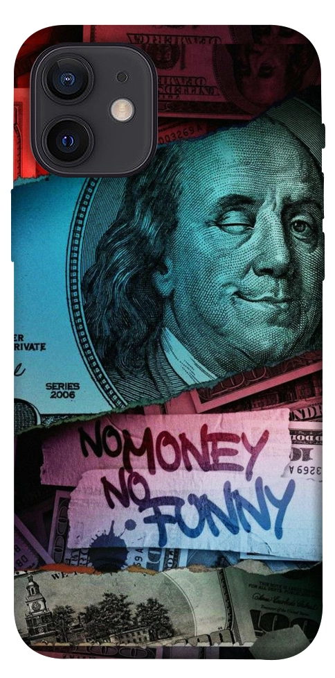 Чехол No money no funny для iPhone 12