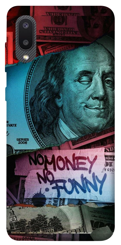 Чехол No money no funny для Galaxy A02