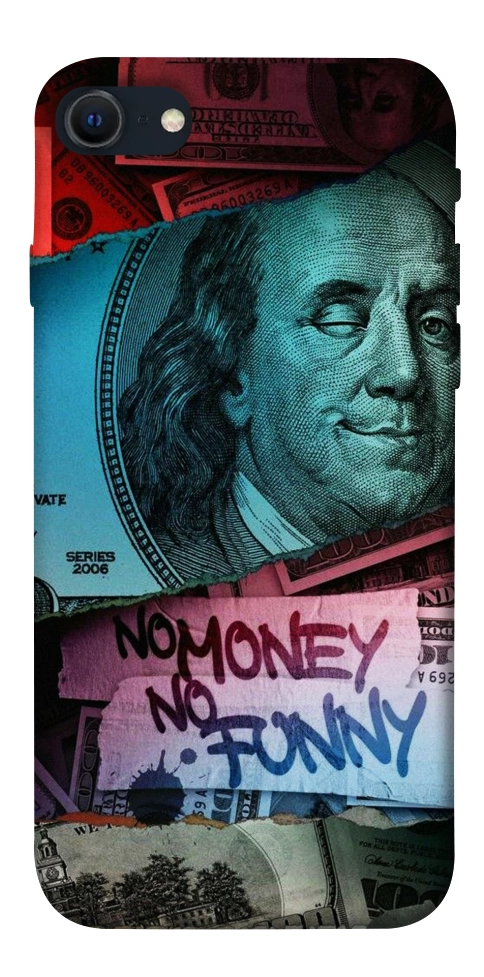 Чохол No money no funny для iPhone SE (2022)