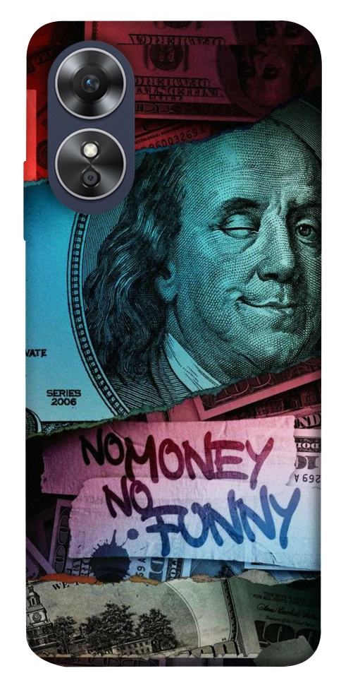 Чехол No money no funny для Oppo A17