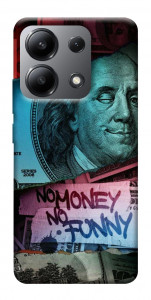 Чехол No money no funny для Xiaomi Redmi Note 13 4G