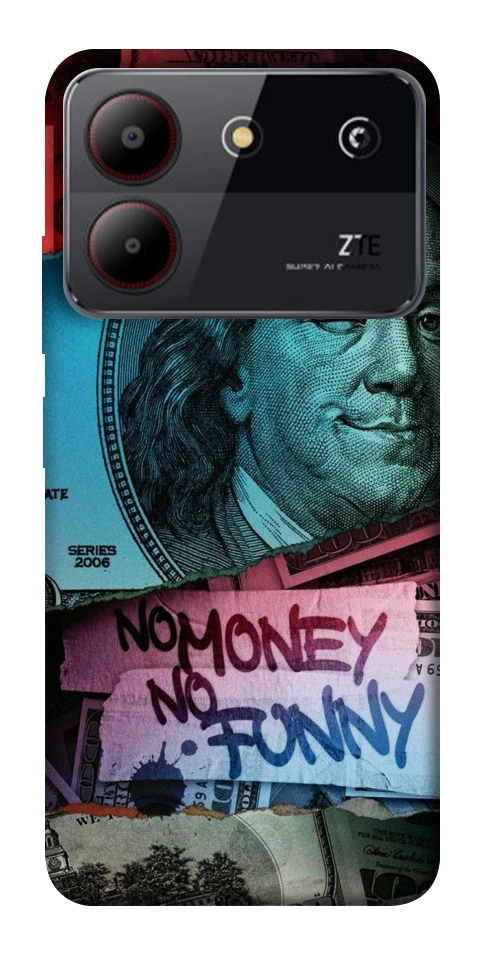 Чехол No money no funny для ZTE Blade A54 4G