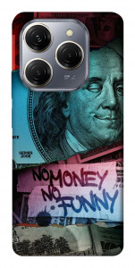 Чехол No money no funny для TECNO Spark 20 Pro