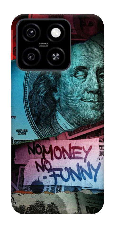 Чехол No money no funny для ZTE Blade A55 4G