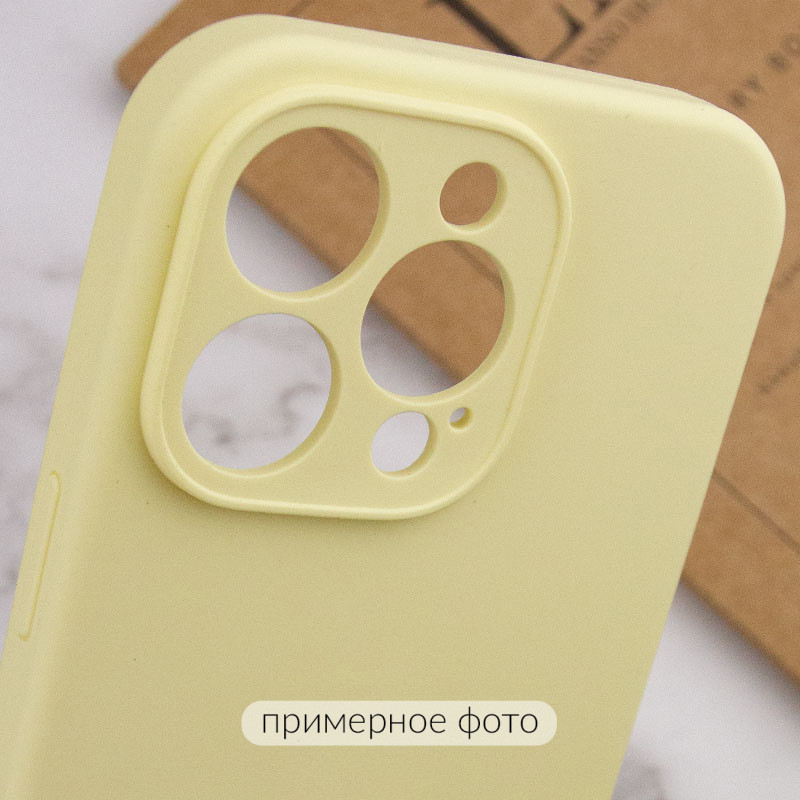 Чехол Silicone Case Full Camera Protective (AA) NO LOGO для Apple iPhone 16 (6.1") (Желтый / Mellow Yellow) в магазине vchehle.ua
