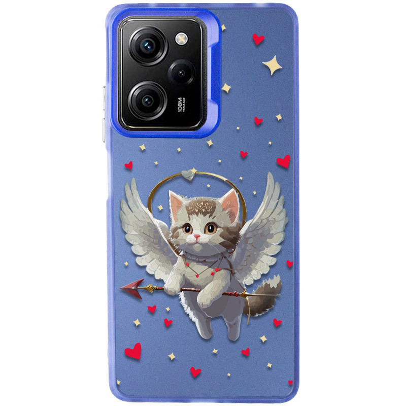 TPU+PC чехол TakiTaki Love magic glow для Xiaomi Poco X5 Pro 5G / Redmi Note 12 Pro 5G (Amurrr / Blue)