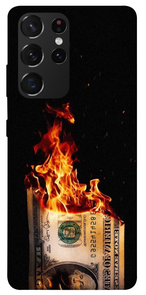 Чехол Money burn для Galaxy S21 Ultra